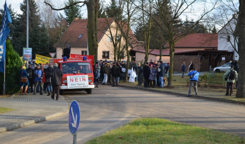 Der Kreisverband Barnim beteiligt sich an Braunkohleprotesten