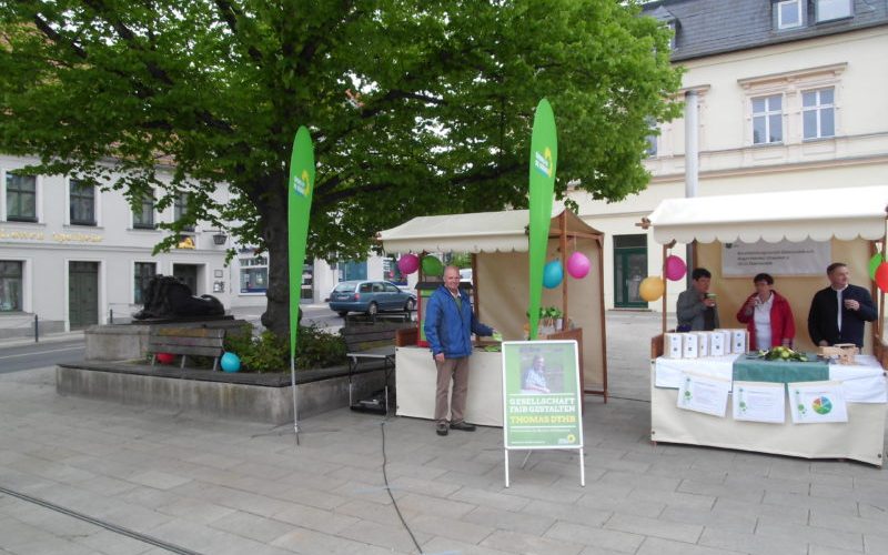 Grüne Präsenz auf dem Eberswalder Familienfest